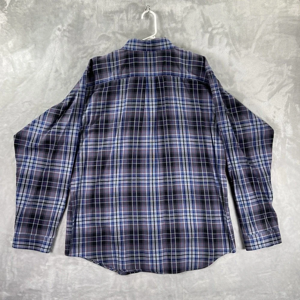 Patagonia Shirt men's Large Button Up Organic Cotton Long Sleeve Plaid Purple